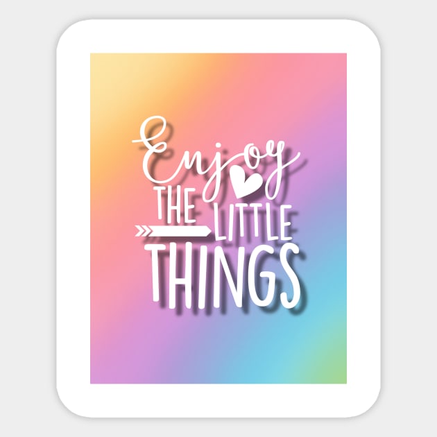 Enjoy The Little Things Sticker by Jande Summer